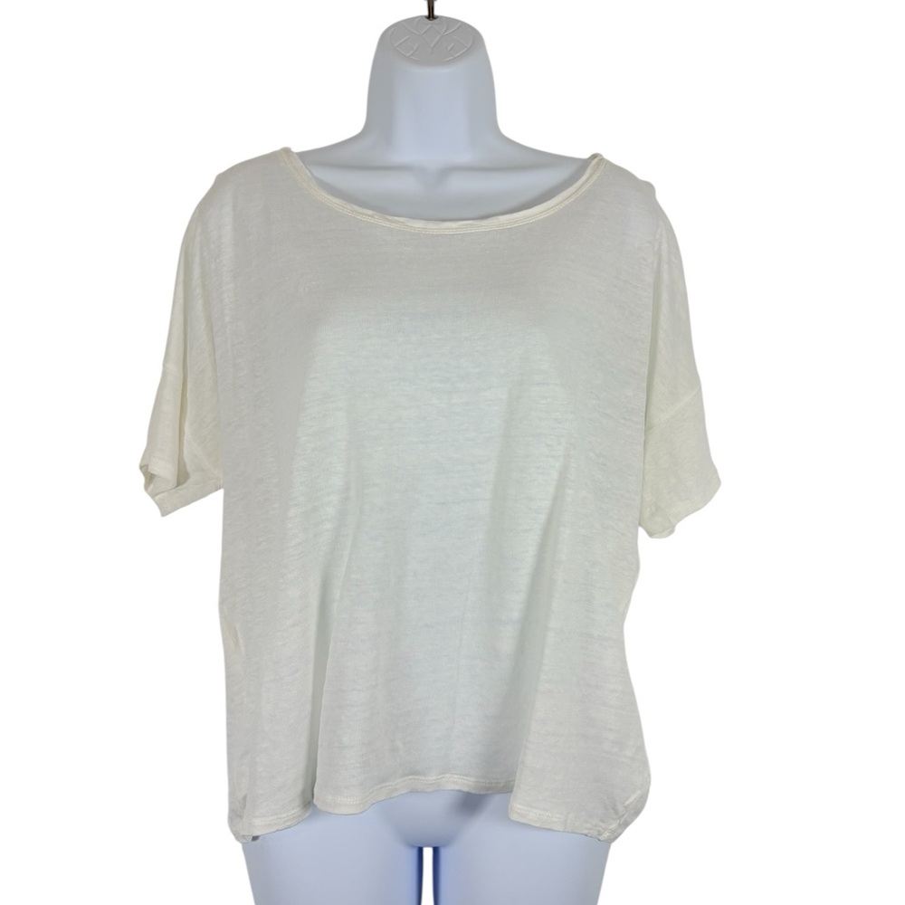 Chico's Cream Short Sleeve Tee